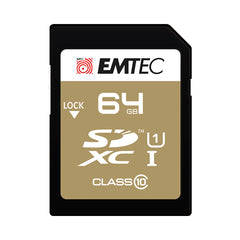 EMTEC 64GB UHS-I U1 EliteGold SD Memory Card