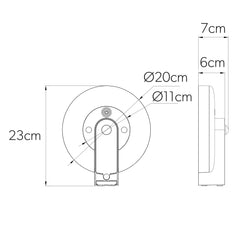 4lite Arundel Solar IP44 Die-Cast Aluminium LED Outdoor Wall Light with Built in PIR Motion Sensor