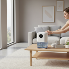 Portable 35oz Dehumidifier – Silent Home Air Moisture Remover with Colour Lights