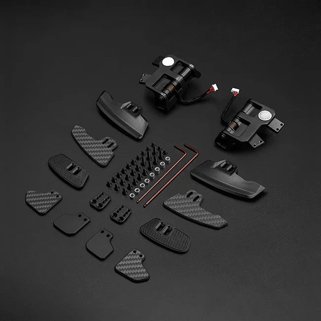 Simagic dual paddle shifter module for racing wheel, magnetic left and right paddle upgrade, Trak Racer UK accessories.
