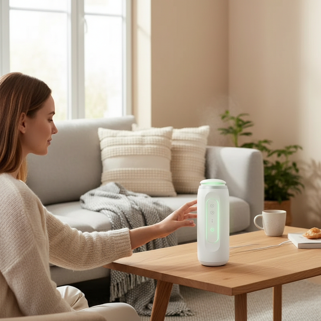 Plug In Essential Oil Diffuser – Waterless Smart Aroma Machine with Bluetooth Control