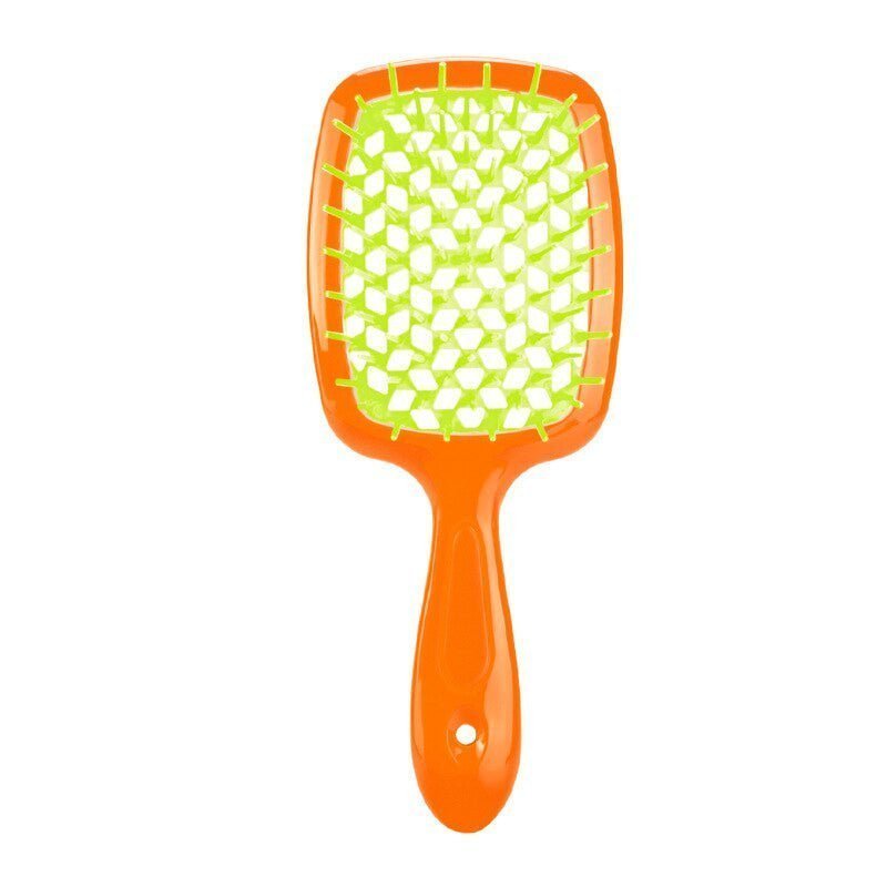 Adistore detangling hair brush for wet and curly hair, featuring a massage hollow comb design for gentle styling.