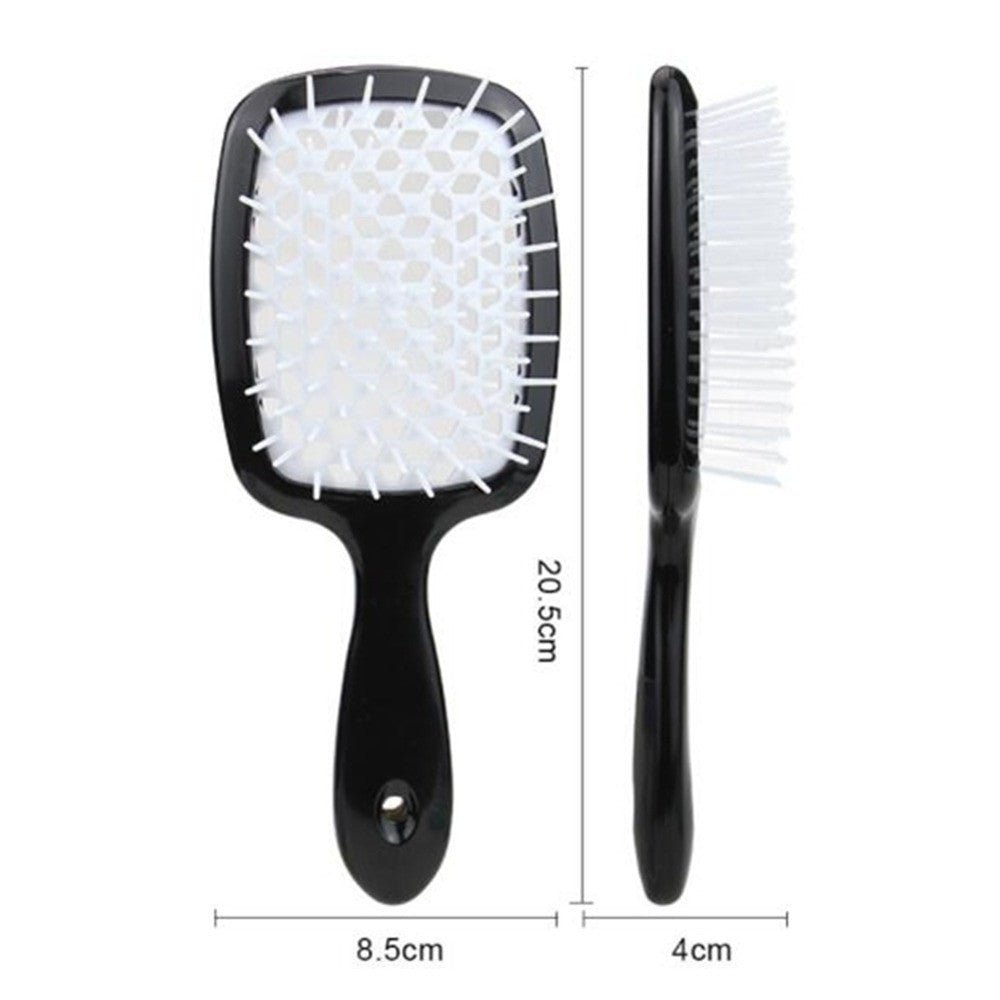 Adistore detangling hair brush with massage hollow comb for wet and curly hair, natural hair styling tool