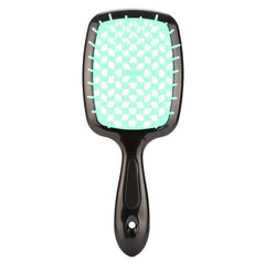Adistore detangling hair brush with hollow comb design, ideal for wet and curly hair, soothing massage bristles for gentle styling.