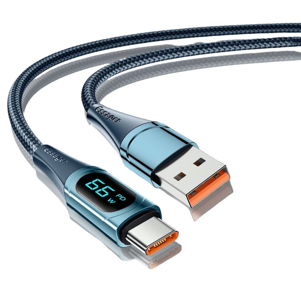 Adistore Essager PD 100W USB Type-C to Type-C fast charging cable for MacBook, Samsung, Xiaomi, and other devices.
