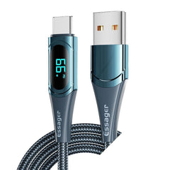 Essager PD 100W USB Type-C to Type-C fast charging cable by Adistore, compatible with MacBook, Samsung, Xiaomi, and more.