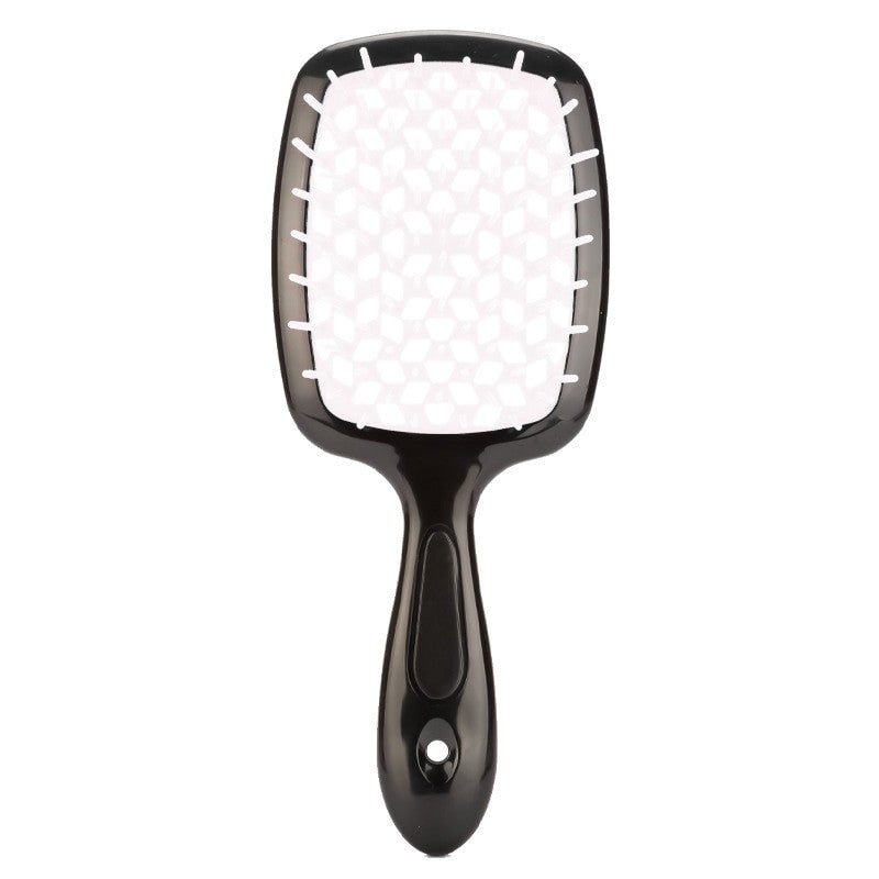 Adistore detangling hair brush with hollow comb design for wet and curly hair, featuring massage bristles for gentle styling.