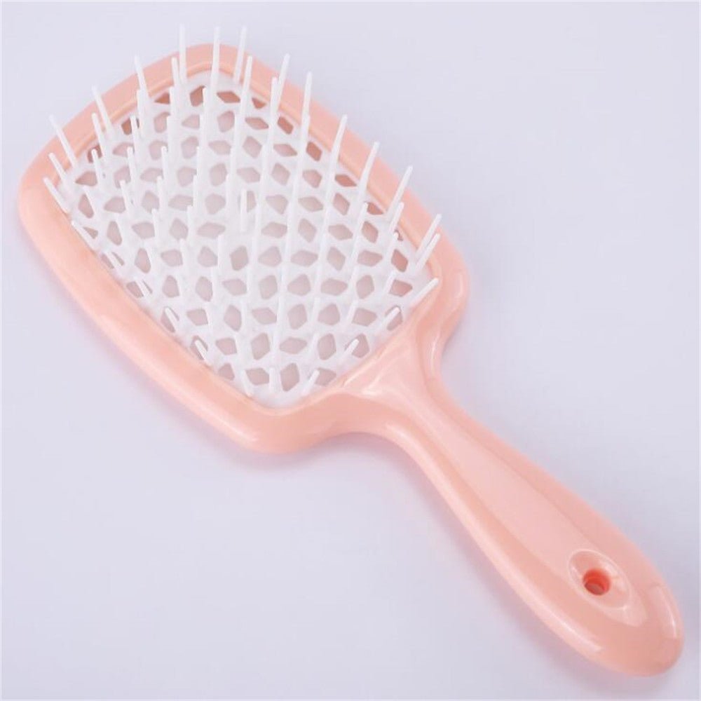 Adistore detangling hair brush for wet and curly hair with massage hollow comb design, ideal for gentle, tangle-free styling.