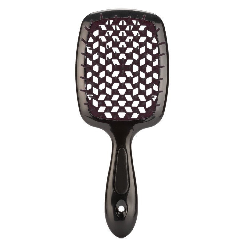 Adistore detangling hair brush for wet and curly hair with massage hollow comb design, helps reduce knots and gently detangle.