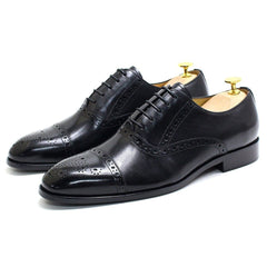DESAI Formal British Men’s Leather Shoes – Breathable Oxford Wedding