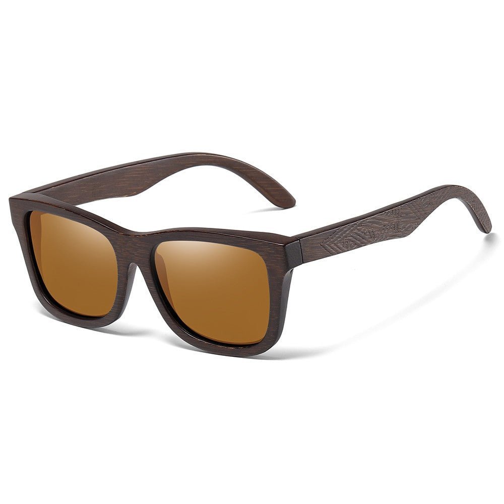 Adistore GM Handmade Bamboo Polarised Sunglasses with natural wood shades and tinted lenses, stylish and eco-friendly eyewear.