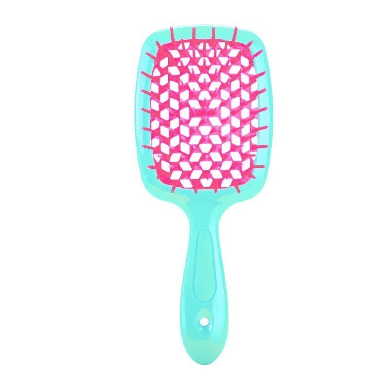 Adistore detangling hair brush for wet and curly hair with massage hollow comb, designed to gently detangle and style hair.