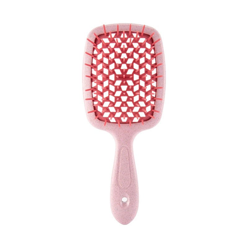 Adistore detangling hair brush with hollow comb design for wet and curly hair, featuring massage-friendly bristles.