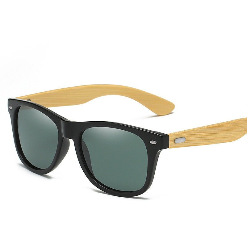 Adistore SUDOLE wood bamboo polarized UV400 vintage unisex driving sunglasses with tinted lenses and wooden frame.