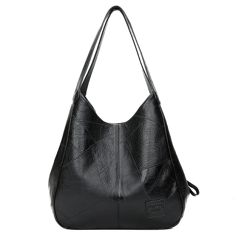 Adistore vintage PU leather Boston small handbag with crossbody strap, travel purse, compact and stylish for everyday use.