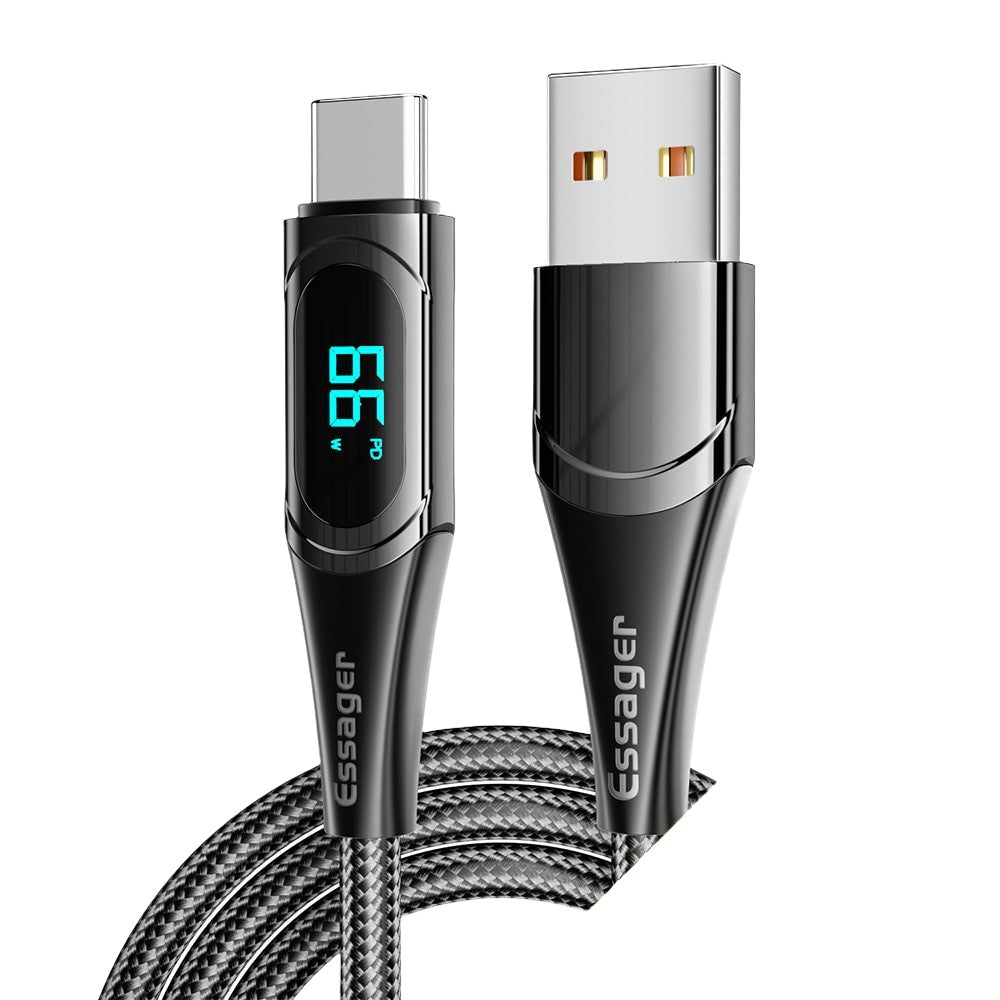 Adistore Essager PD 100W USB Type-C to Type-C fast charging cable for MacBook, Samsung, Xiaomi, and other devices.