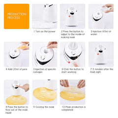Adistore electrical automatic fruit and vegetable milk mask machine with modern design and control panel for skincare.