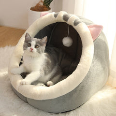 Adistore warm and cozy pet basket for small dogs and cats, washable pet bed with soft, cushioned interior for comfort