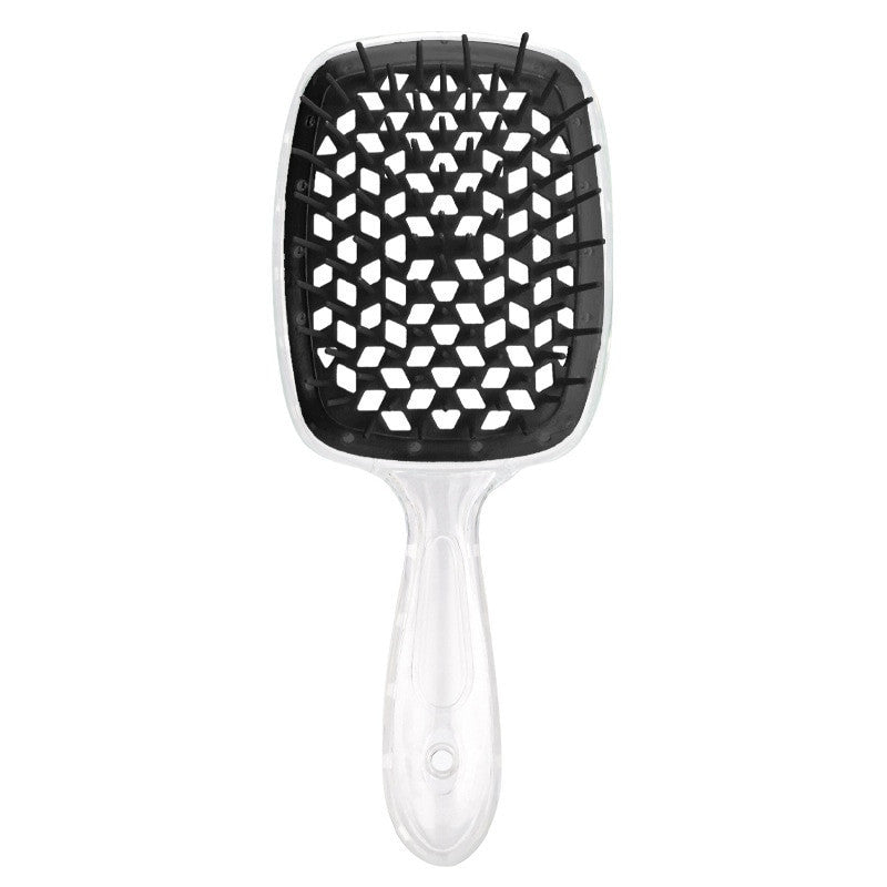 Adistore detangling hair brush for wet and curly hair with massage hollow comb design and flexible bristles.