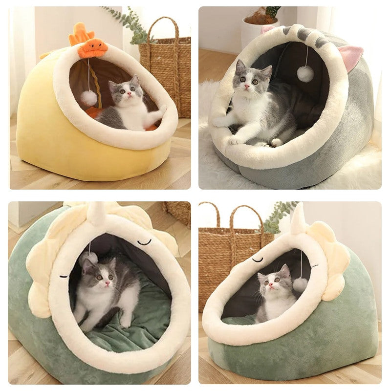 Adistore warm and cozy pet basket with washable cushion, ideal for small dogs and cats to rest comfortably.