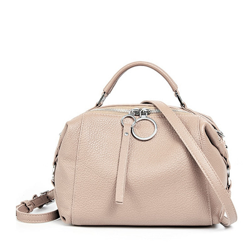 Adistore Zency soft genuine leather women's handbag with tote and crossbody straps, showing the stylish, spacious design.