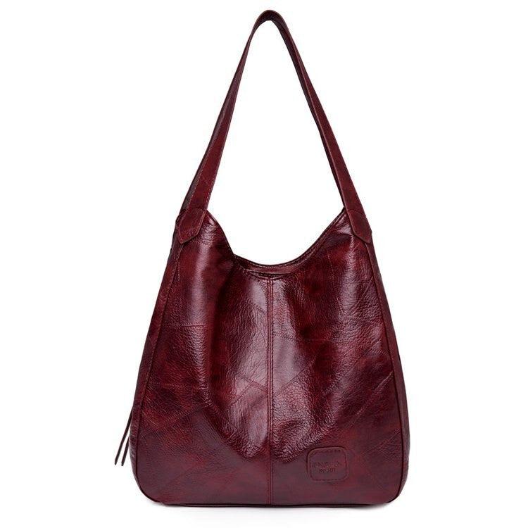 Vintage PU leather Boston handbag by Adistore, small crossbody travel purse with a classic design and compact size.