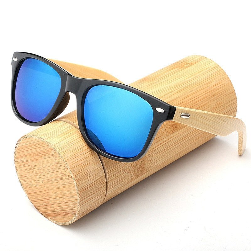 Adistore SUDOLE bamboo wood polarized UV400 vintage unisex driving sunglasses with stylish wooden frames and tinted lenses.