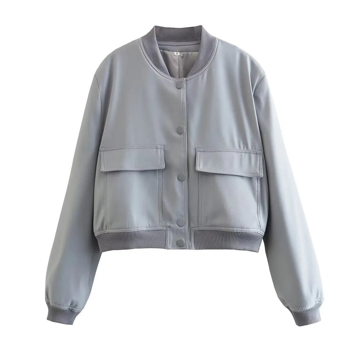 Adistore SLTNX TRAF women's bomber jacket with long sleeves and pockets, stylish women's jacket in a versatile design.