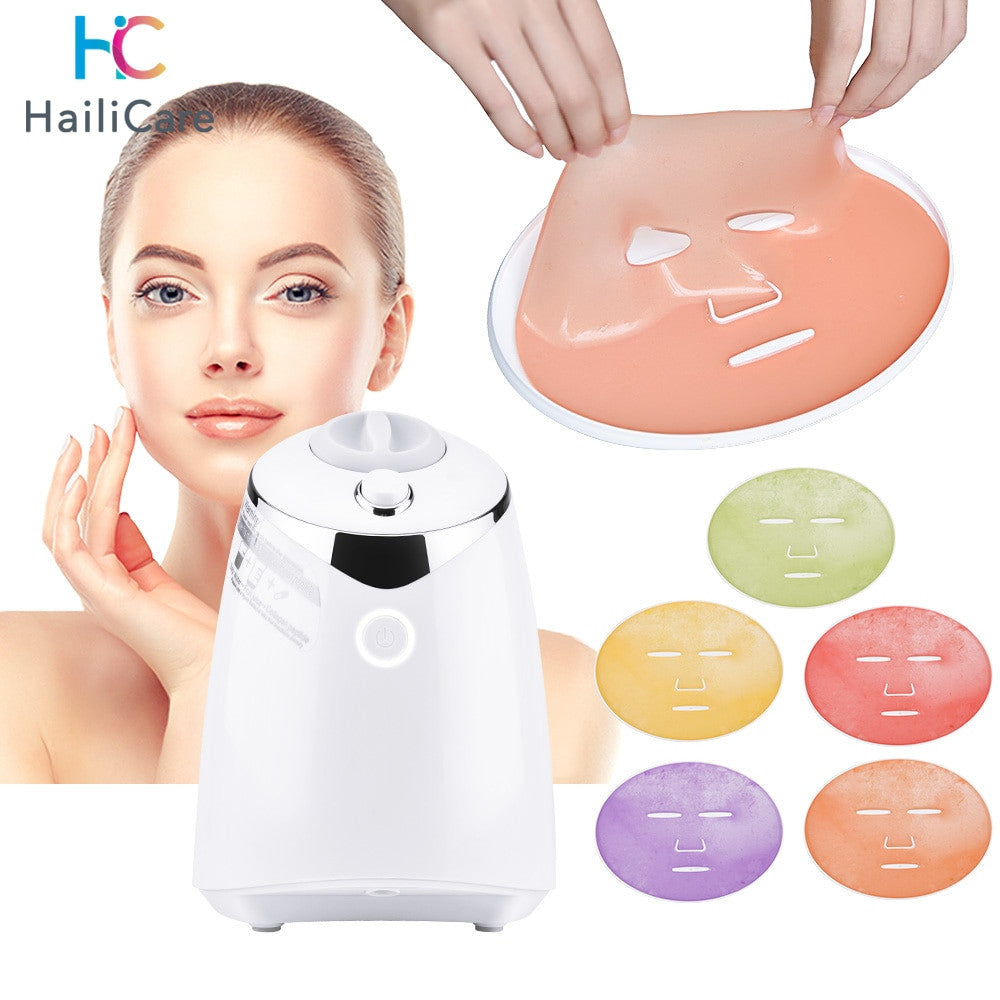 Adistore electrical automatic fruit and vegetable milk mask machine with digital display and multiple processing attachments.