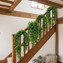 Artificial Hanging Eucalyptus Garland UV Resistant for Wedding & Outdoor Decor