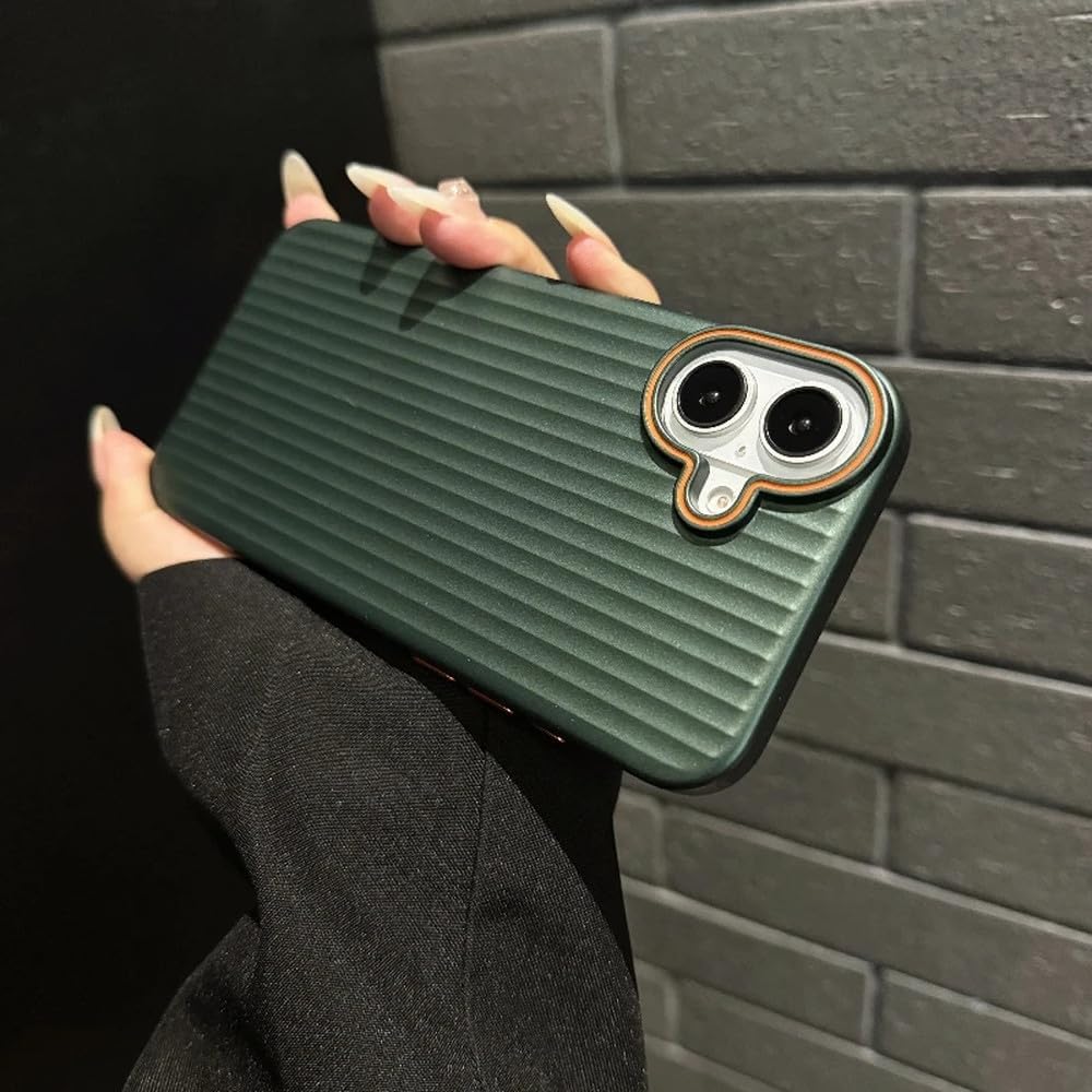 Green iPhone 16 Series Vibe Cladding Case by Phone Base showcasing slim protective design and vibrant color.