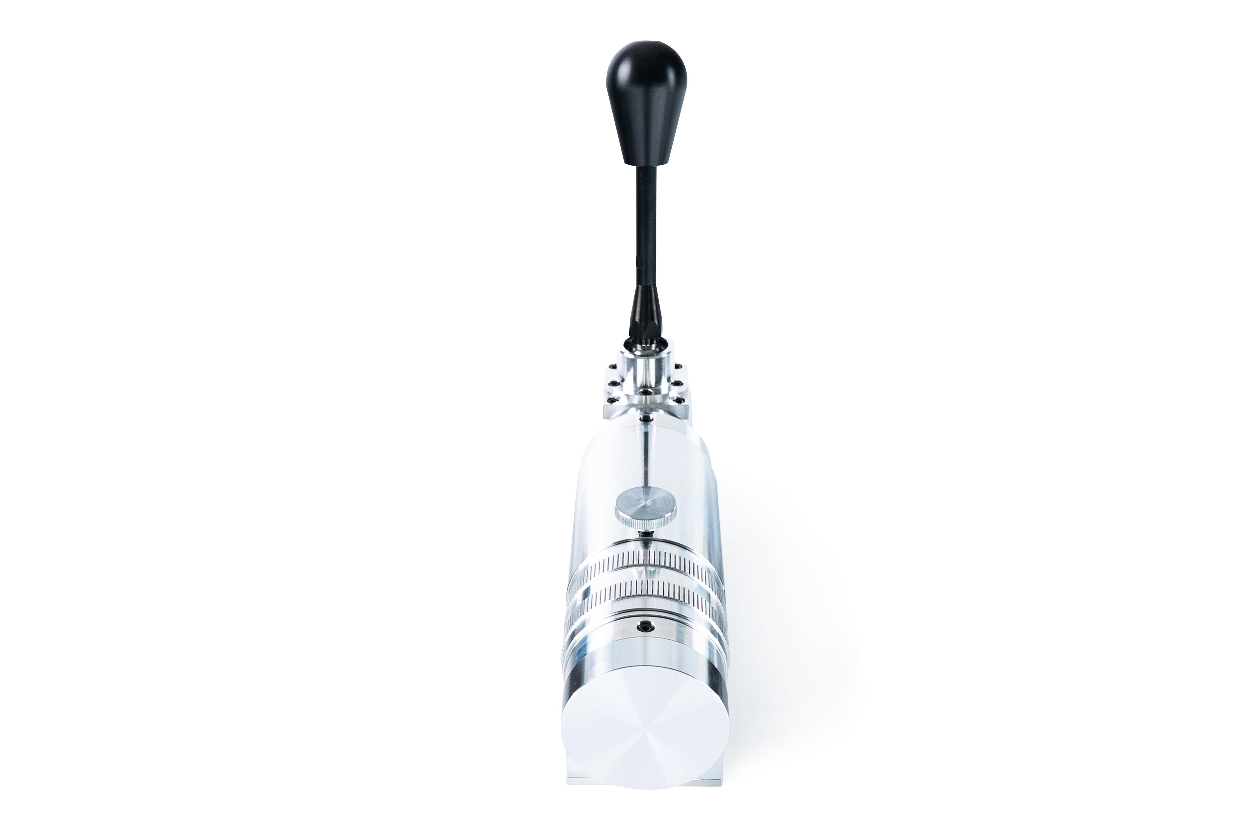 Silver BDH H2SQ dual-mode shifter from Trak Racer UK, shown with textured grip and dual-mode operation for racing simulators.