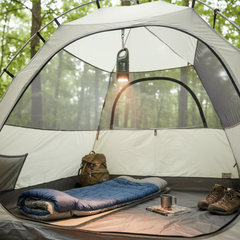 Handheld Solar & Crank LED Flashlight – Rechargeable Camping Light