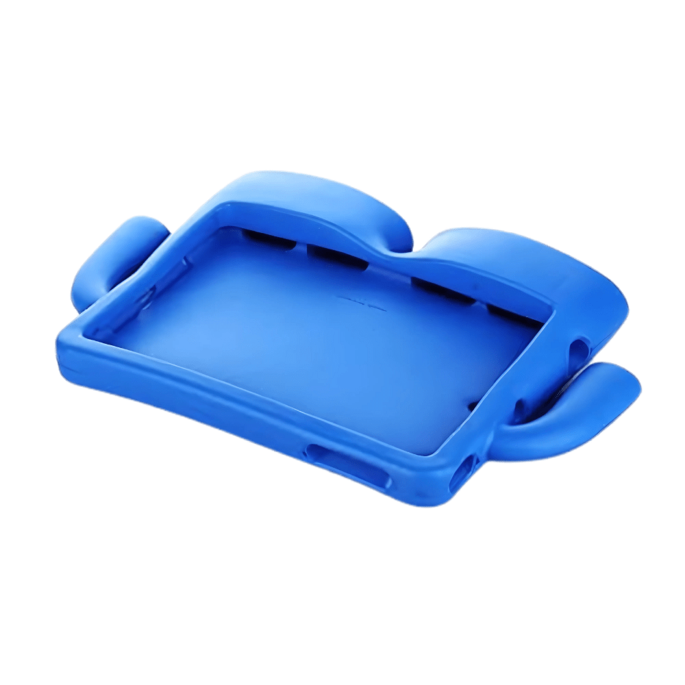 Blue iPad Air 11-inch Kids Case with built-in shockproof handles, designed by Phone Base for durable protection and easy handling.