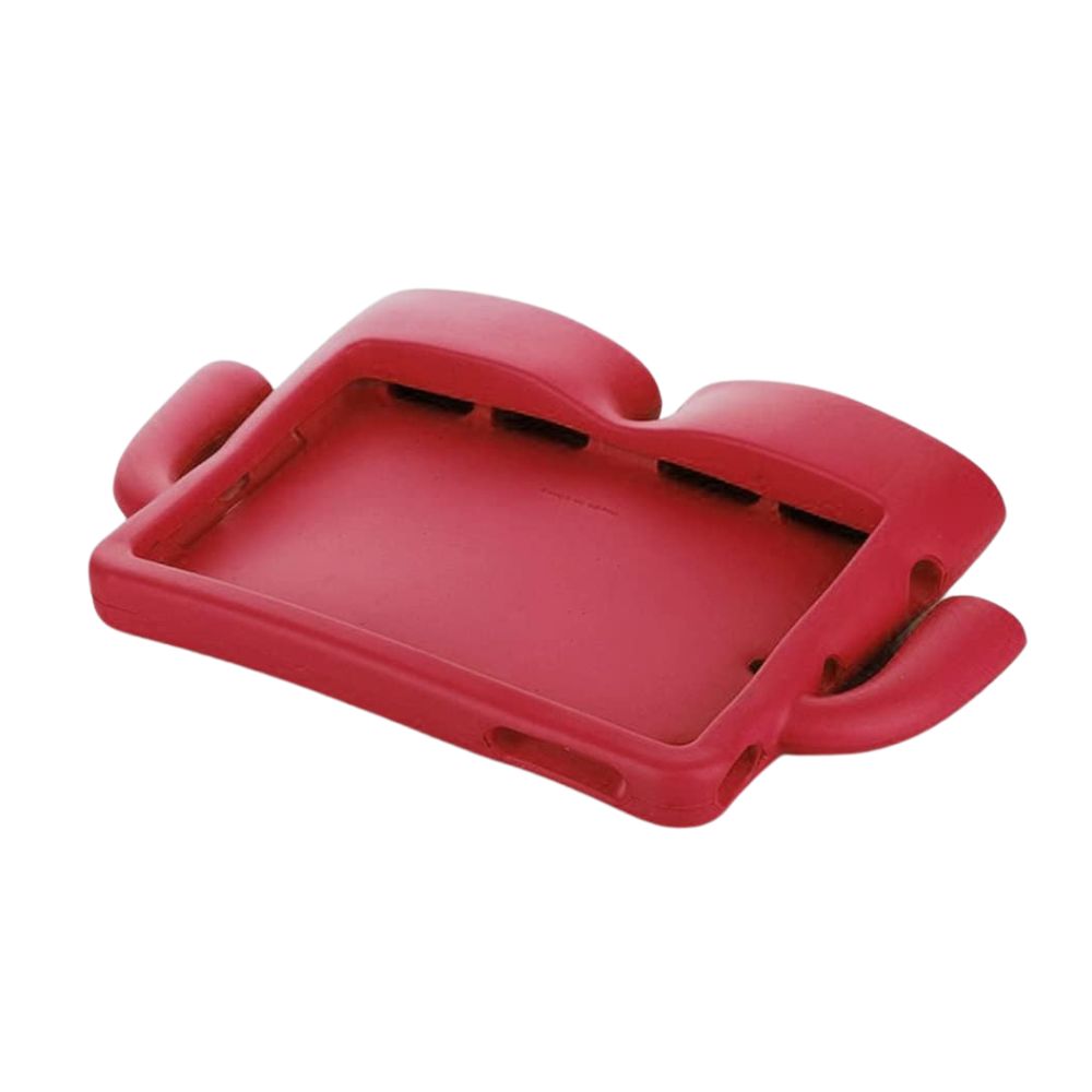 Red iPad Air 11-inch kids case with built-in shockproof handles from Phone Base, designed for durable protection.