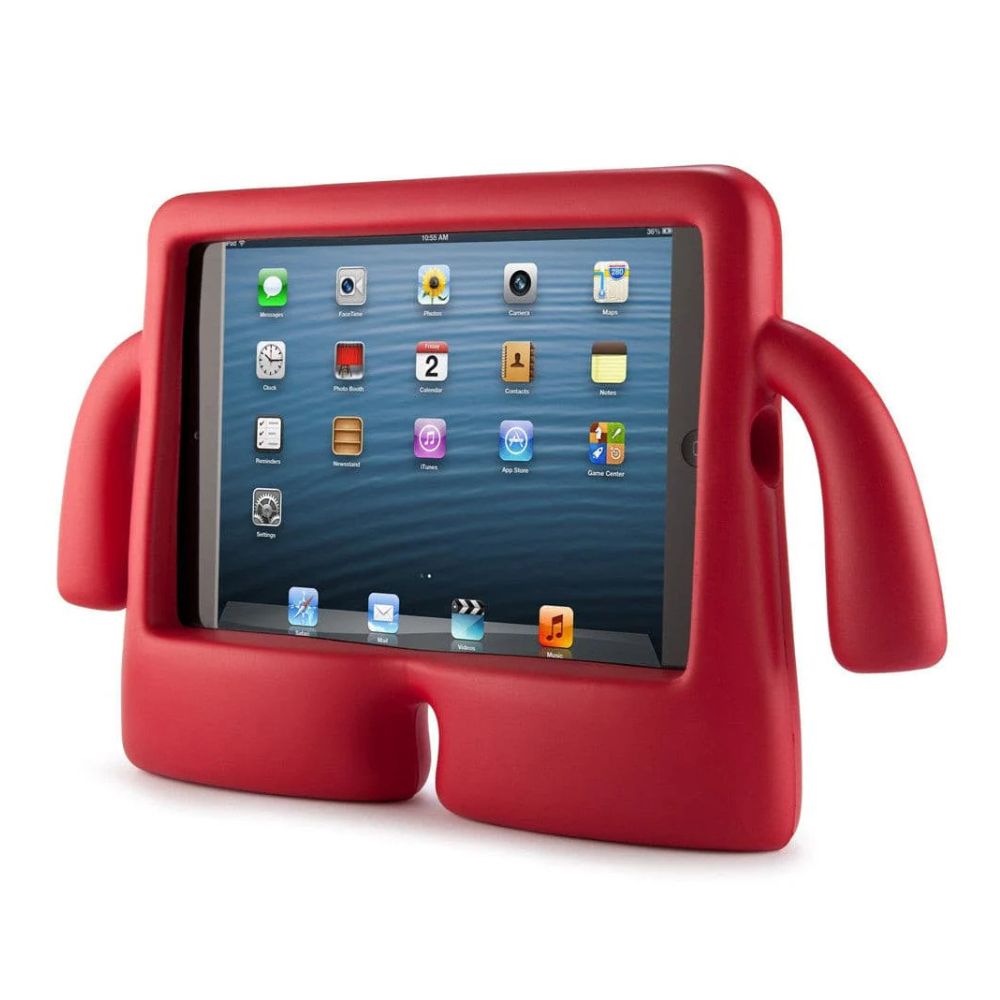 Phone Base iPad Kids Case with built-in shockproof handles, colorful protective cover for children's tablets.