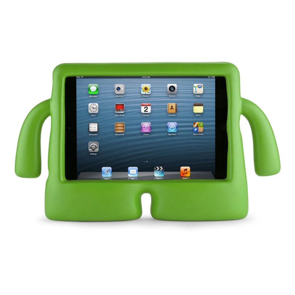 Phone Base iPad Kids Case with built-in shockproof handles, colorful protective case designed for children.