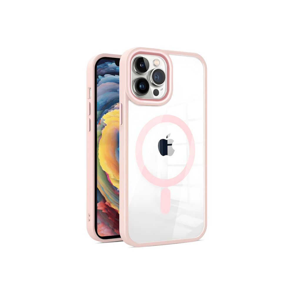 Grey Phone Base Vibe MagSafe Case for iPhone 15 and 16 Pro Max, featuring a protective design and MagSafe compatibility.