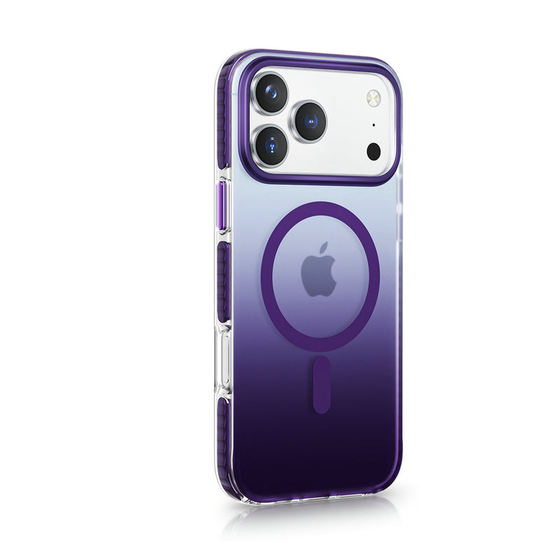 Purple iPhone 17 Pro Snapz MagSafe case by Phone Base, showing the protective cover with built-in MagSafe magnet alignment.