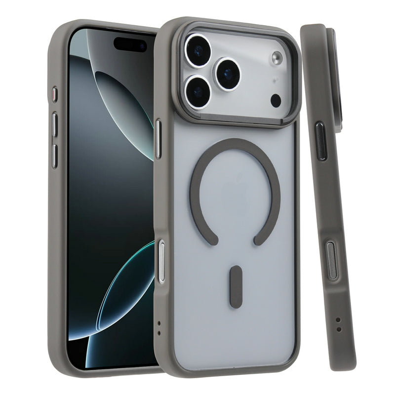 Gray Honor MagSafe Case for iPhone 17 Series by Phone Base, showing the slim, protective hard case with precise cutouts.