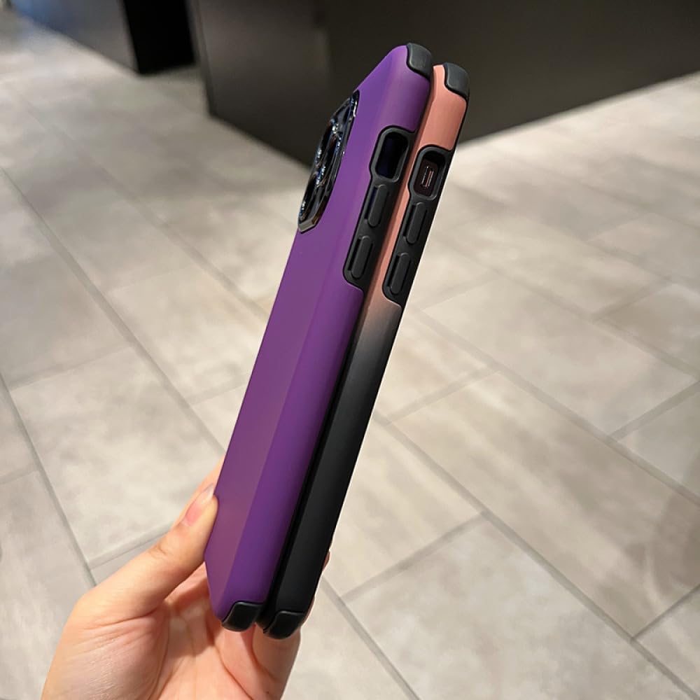 Black iPhone 14 Series 2-Piece Colour Gradient Case by Phone Base showing a sleek, protective design for the smartphone.