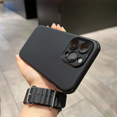 Black iPhone 14 Series 2-Piece Colour Gradient Case by Phone Base, showing the sleek protective design and vibrant color transition.