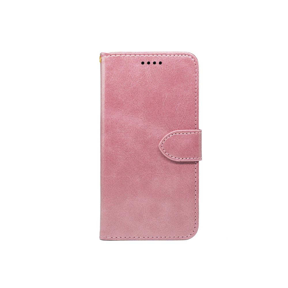 Leather wallet book case for iPhone 13 series by Phone Base, featuring a flip cover and card slots in a sleek design.