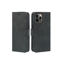 Rose gold iPhone 14 Series Book Flip Case by Phone Base featuring leather wallet design and protective cover for phone.