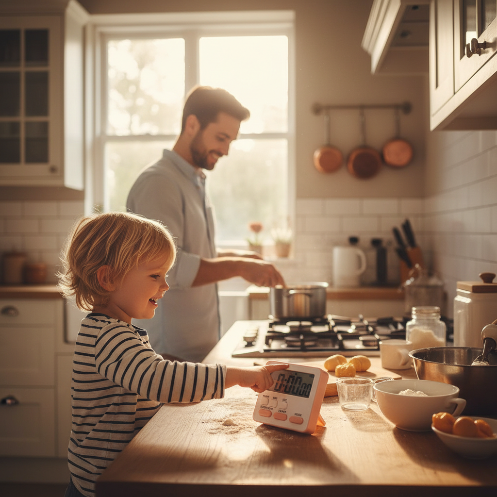 Choice Digital Kitchen Timer For Kids With Loud Alarm And Clear Display Memory Recall