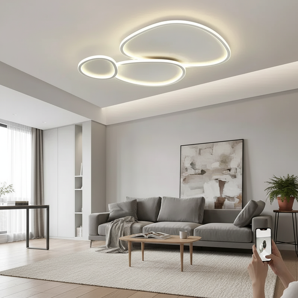 Modern LED Ceiling Light – Home Ceiling Fixture for Living, Dining, Bedroom & Study Rooms