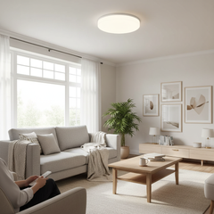 Round LED Ceiling Light – Modern Decorative Fixture for Living Room (18/24/36/48W)