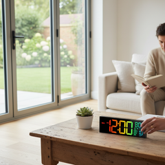 Zapcart 16 Large LED Digital Wall Clock – Modern Home Display