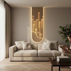 Modern Luxury LED Wall Lamp – Abstract Art Light for Living Room & Corridor Decor