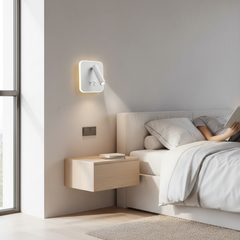 Adjustable LED Wall Spotlight 220V – Bedside, Study & Hotel Lighting